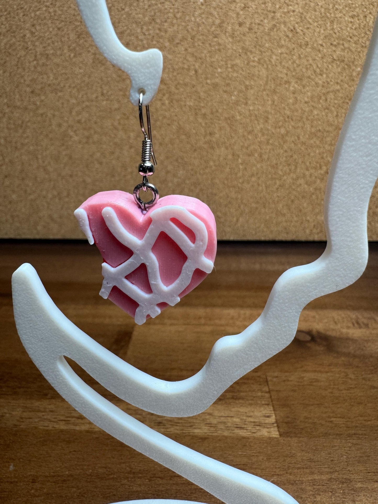 Valentine Heart Cake Earrings