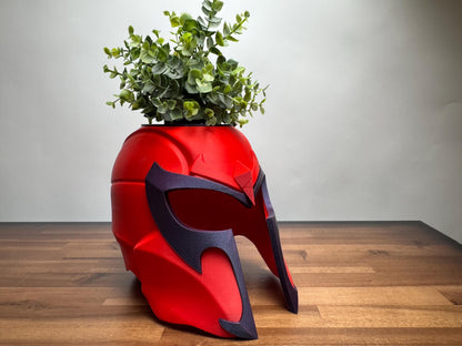 Magneto Helmet Planter 3D print