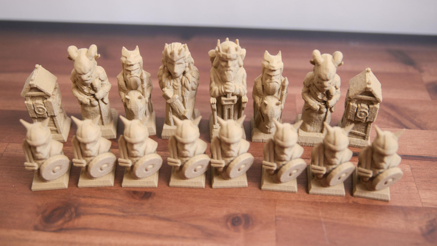 Viking Chess Set (board not included)